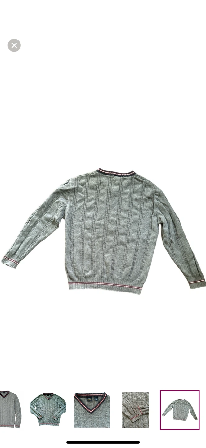 Pacific Trail V-Neck Cable Knit Sweater - Medium - photo 3