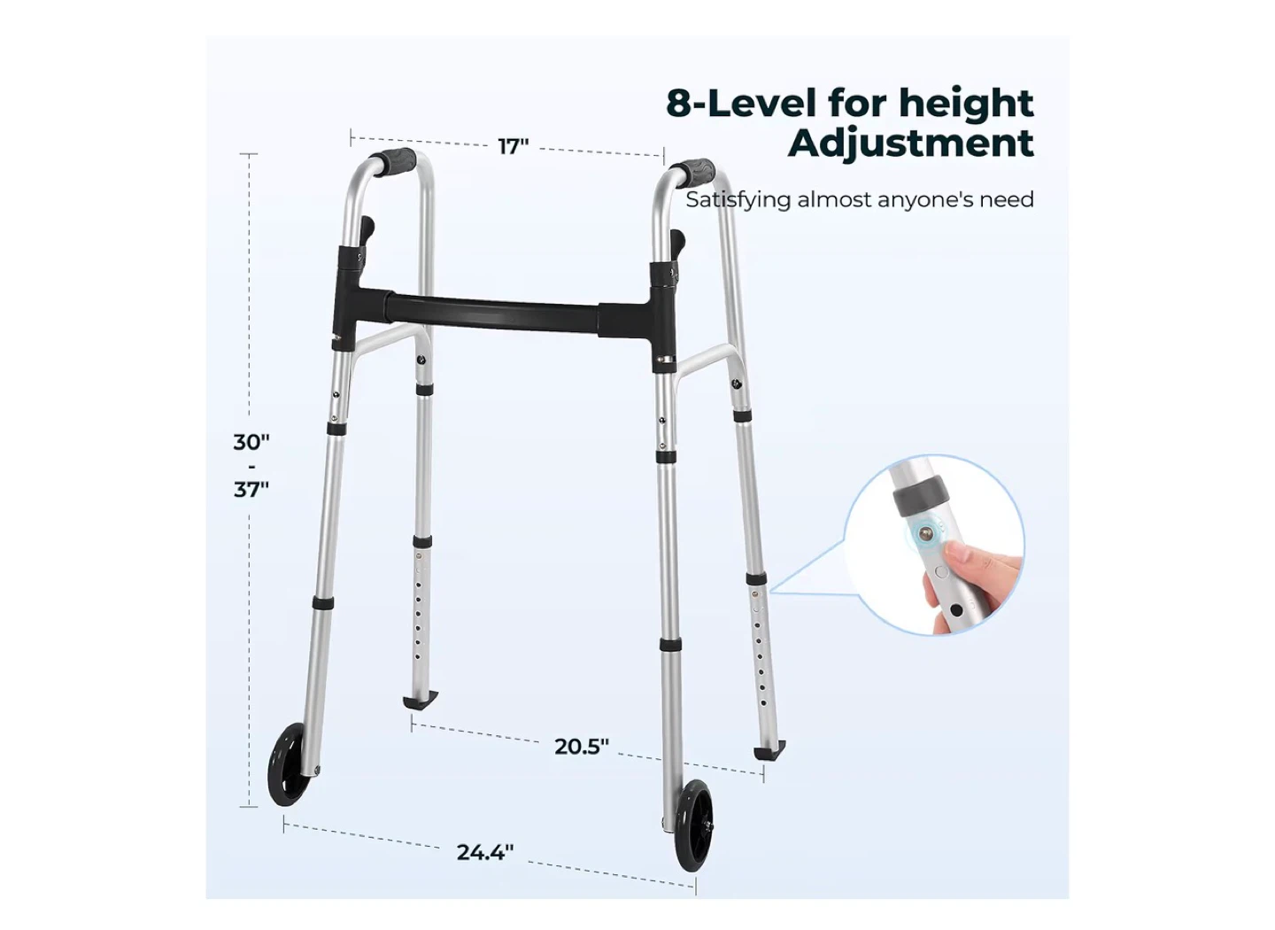 Careboda Folding Walker for Seniors - photo 3