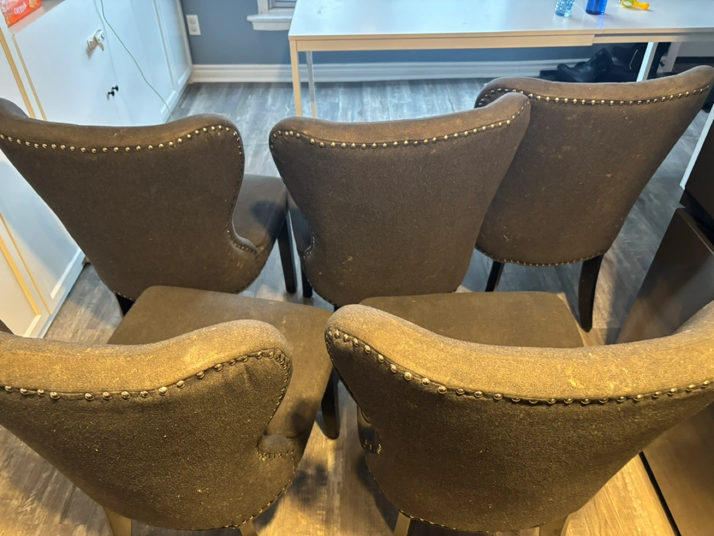 Set of  5 Upholstered Dining Chairs - photo 2