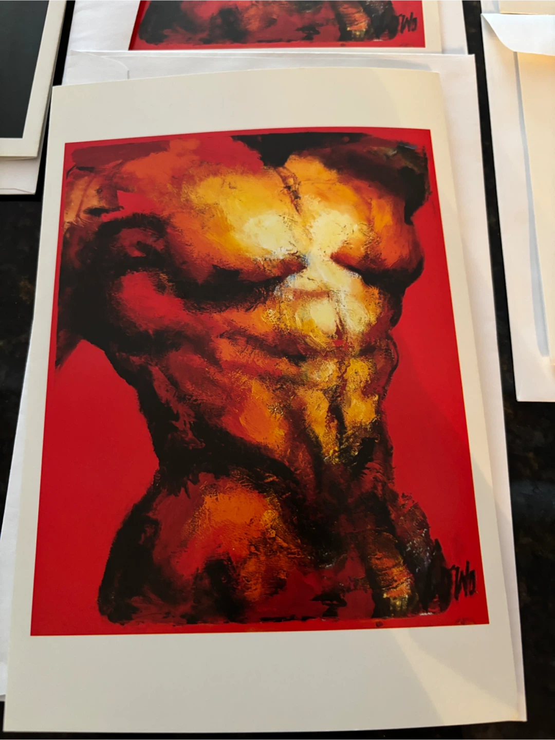 Set of 5 Art Greeting Cards by J. Corno (artist) - photo 2