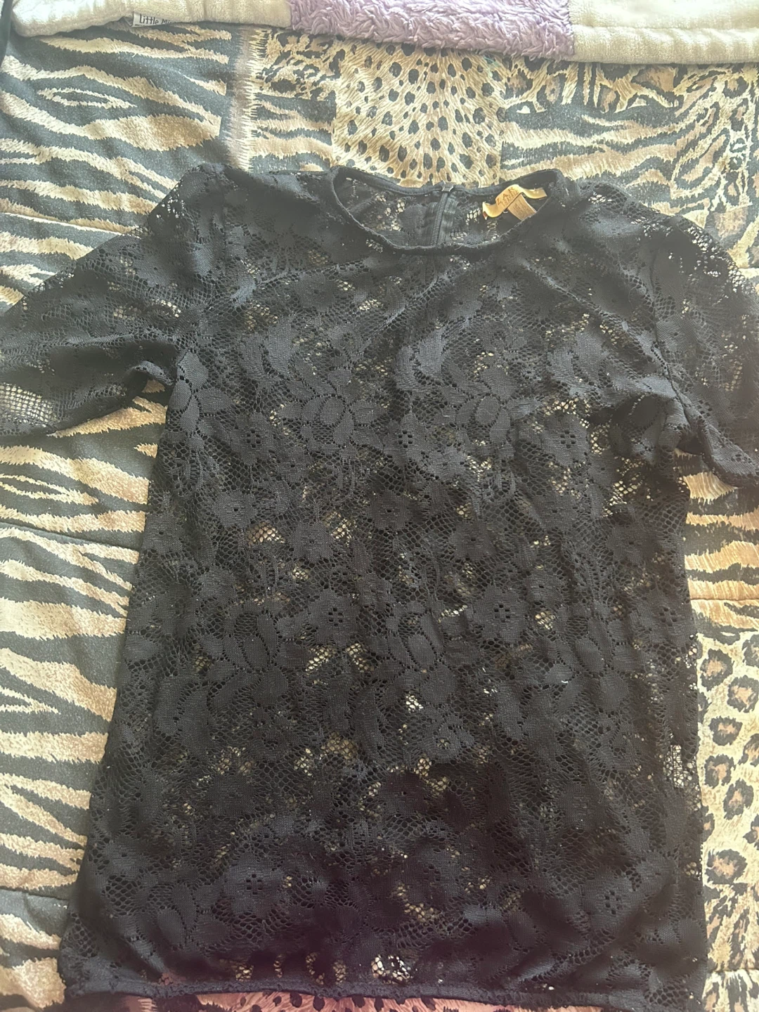 Zara Black Lace Top - Size S