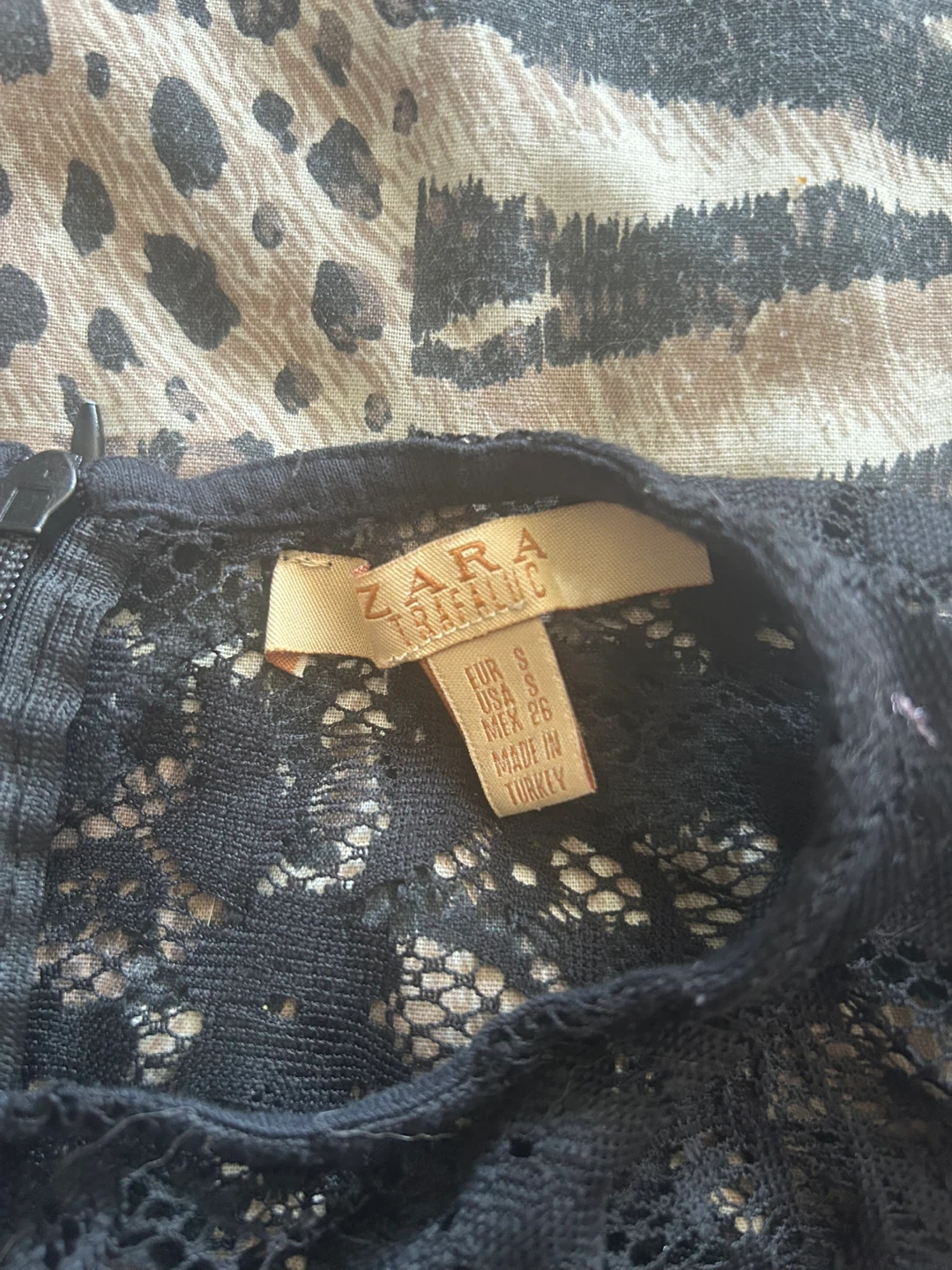 Zara Black Lace Top - Size S - photo 3