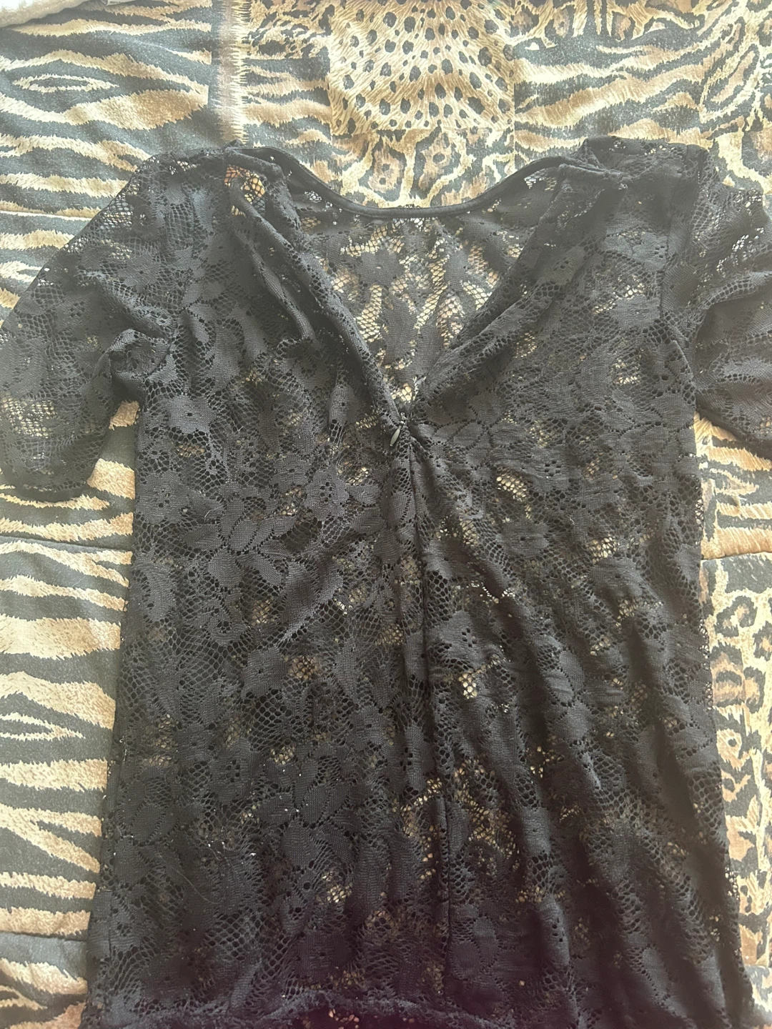 Zara Black Lace Top - Size S - photo 2