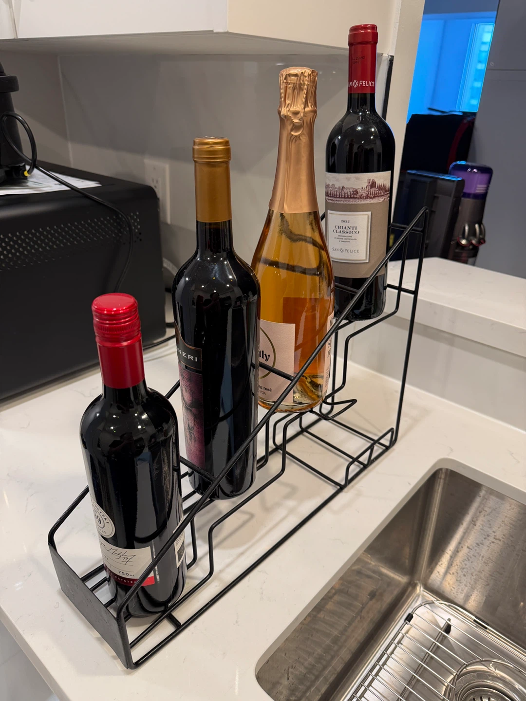 Asixxsix Stainless Steel Wire Bottle Rack - photo 4