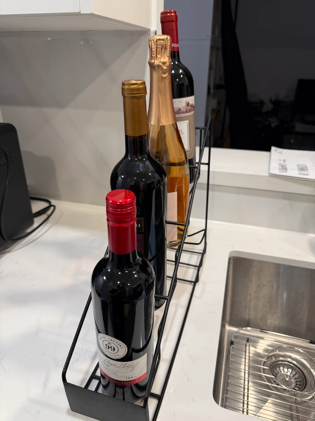Asixxsix Stainless Steel Wire Bottle Rack - photo 3