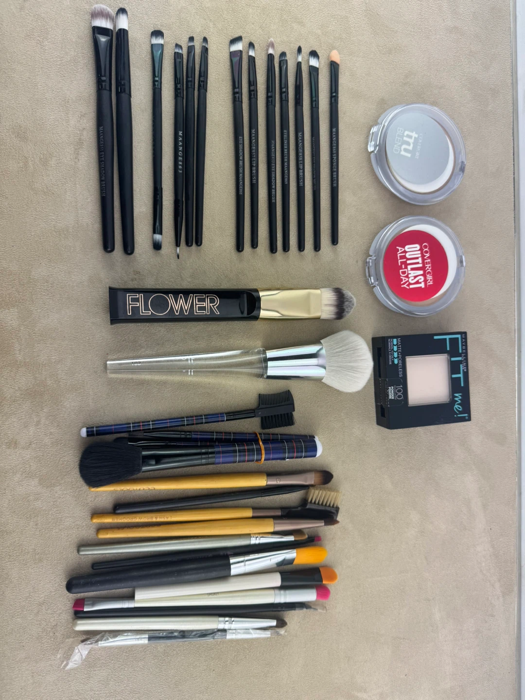 Assorted Makeup Brushes and Cosmetics - photo 3