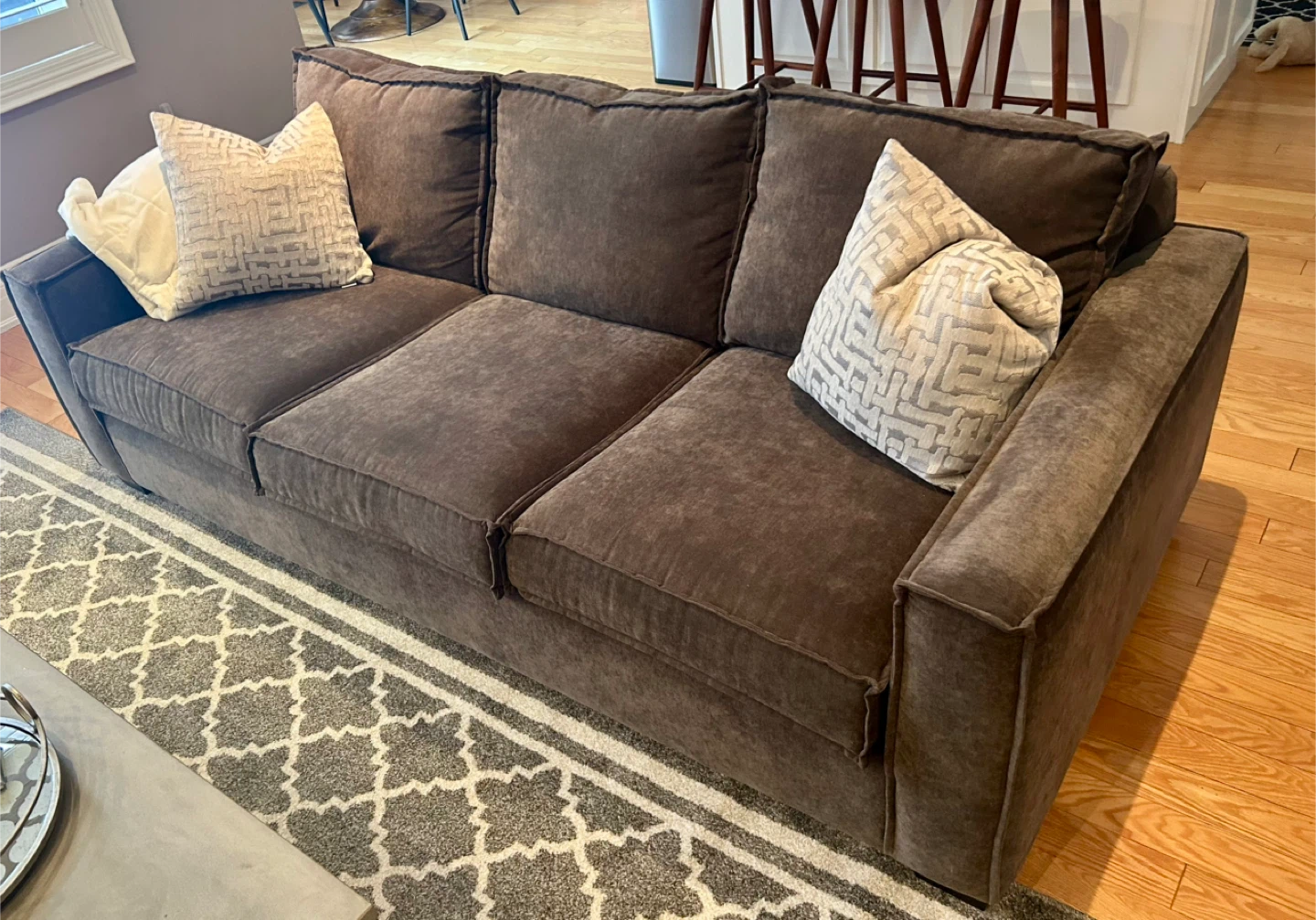 Fabric upholstered Sofa and Chair Set - photo 2