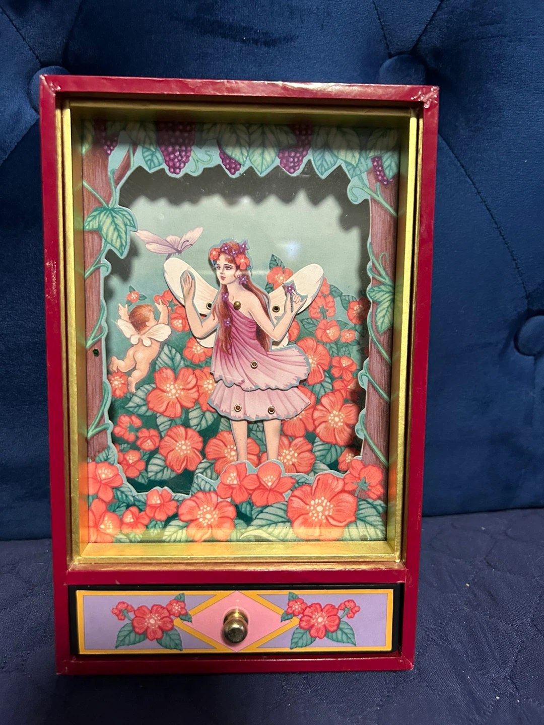 Fairy Diorama Music Box with Drawer