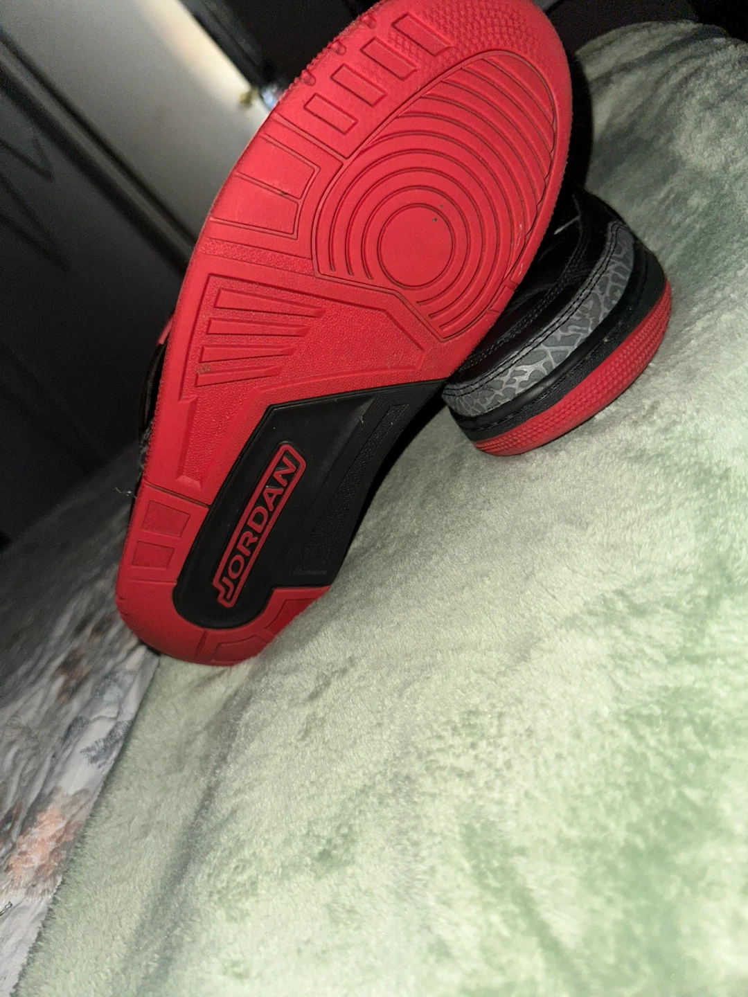 Jordan 3 Retro Sneakers Black Red, Spizike Brooklyn - photo 4