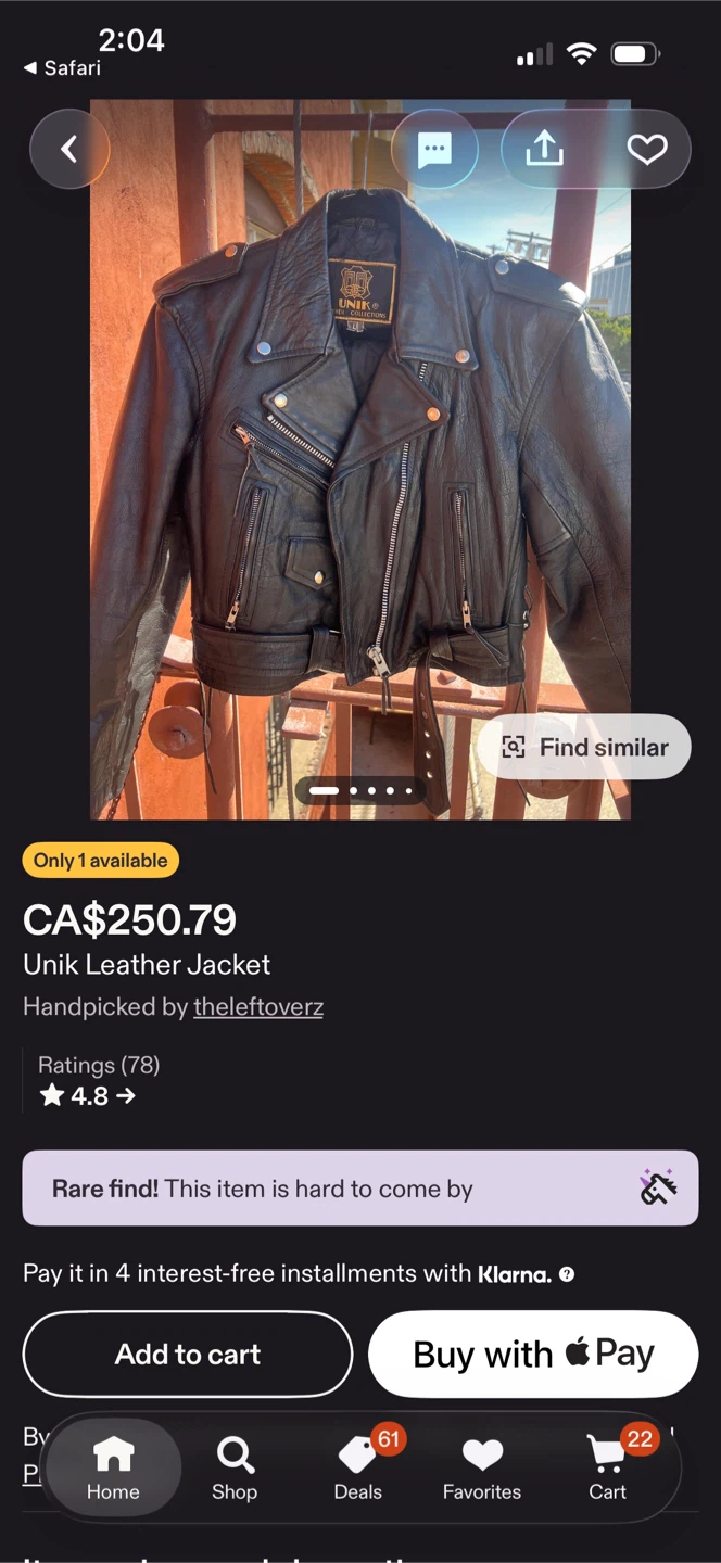 Vintage leather jacket - photo 3