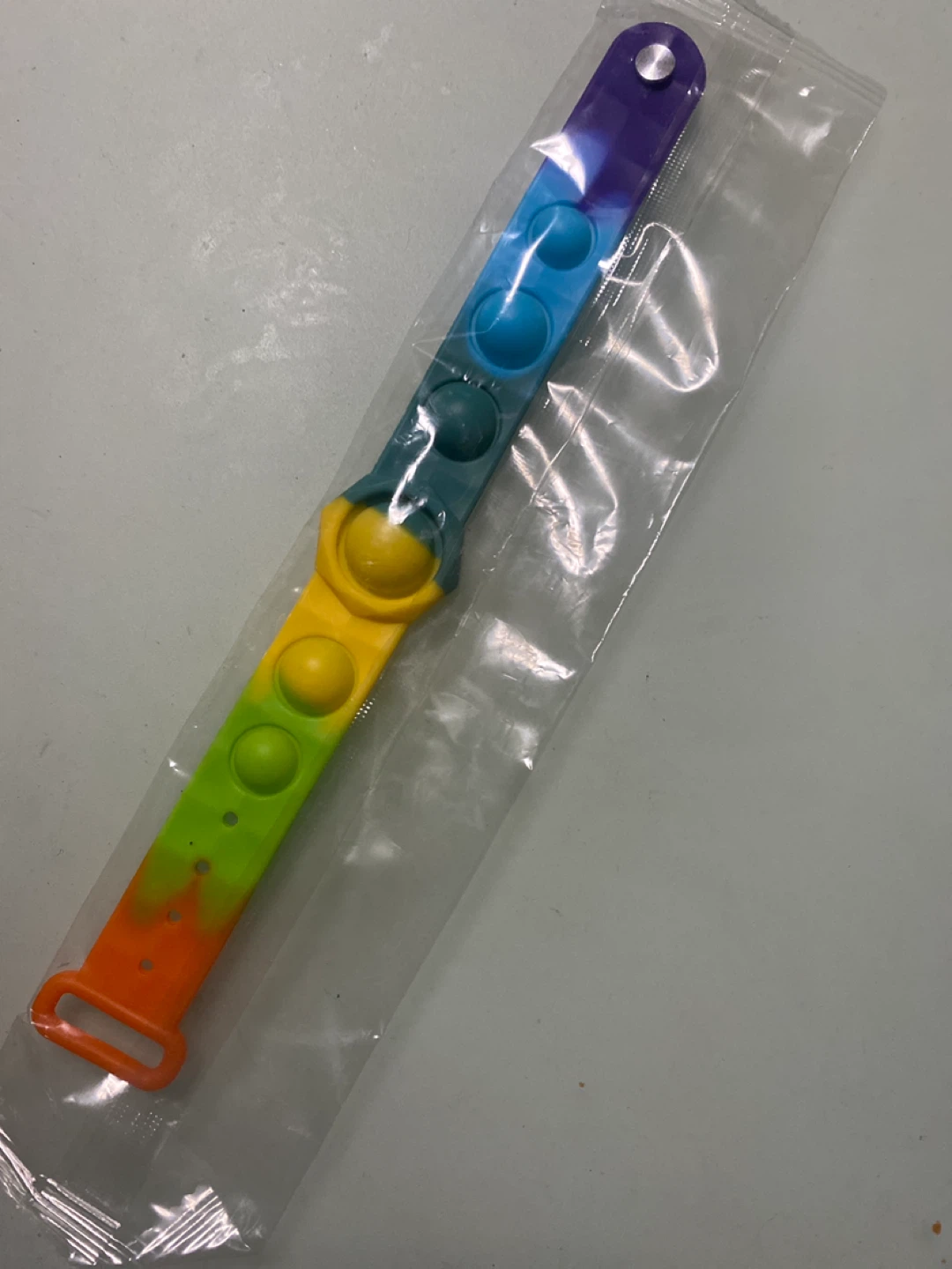 Pop fidget bracelet (rainbow)
