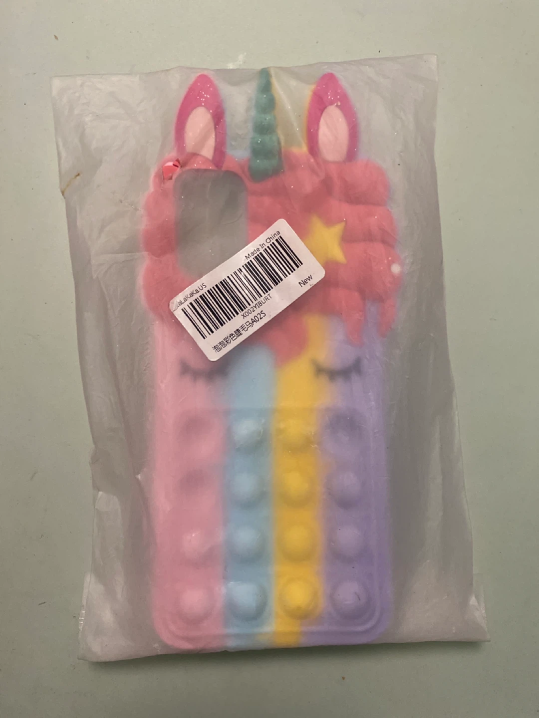 Pop fidget unicorn phone case bnib
