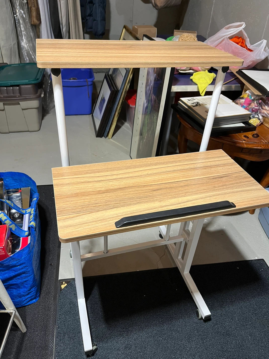 Adjustable Standing Desk with Wheels
