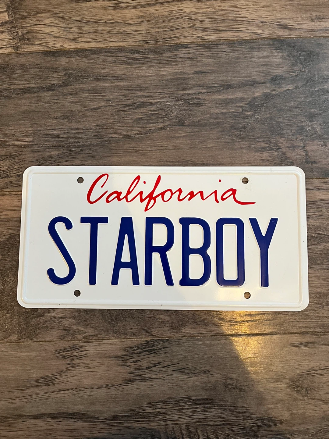 Star boy license plate The Weeknd