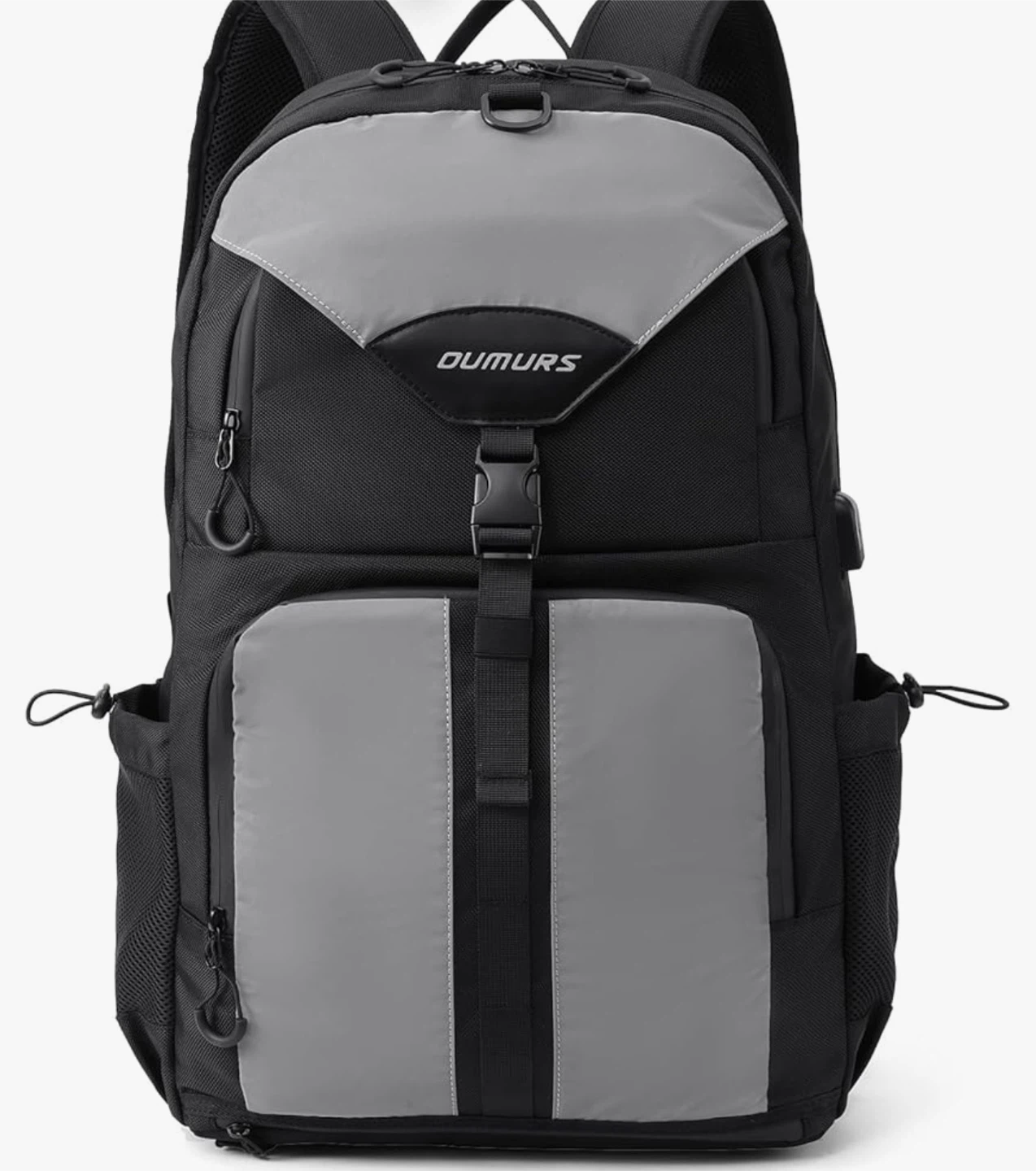 OUMURS Backpack Black and Grey