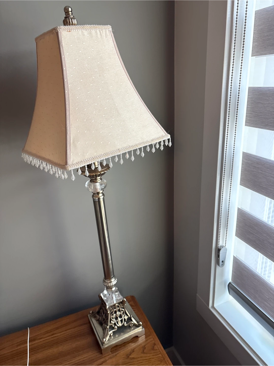 Table Lamps with Beaded Trim (2) - photo 2