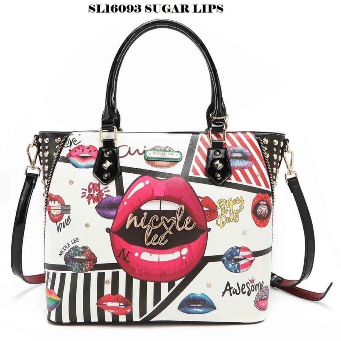 Nicole Lee Sugar Lips Satchel Handbag