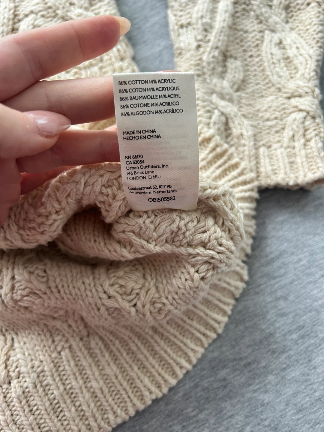 Free People Cream Cable Knit Sweater - photo 4