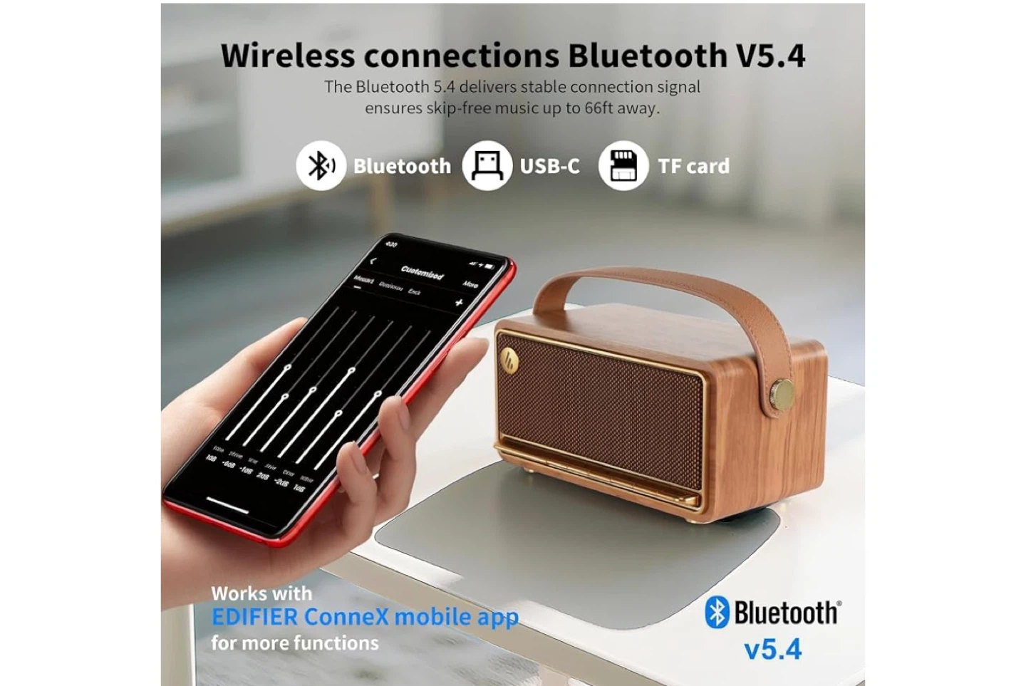 Edifier Retro Bluetooth 5.4 Portable Speaker