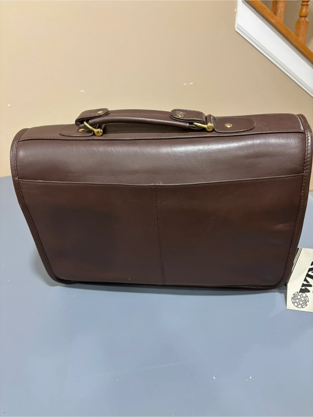 Brown Leather Briefcase-Winn - photo 2