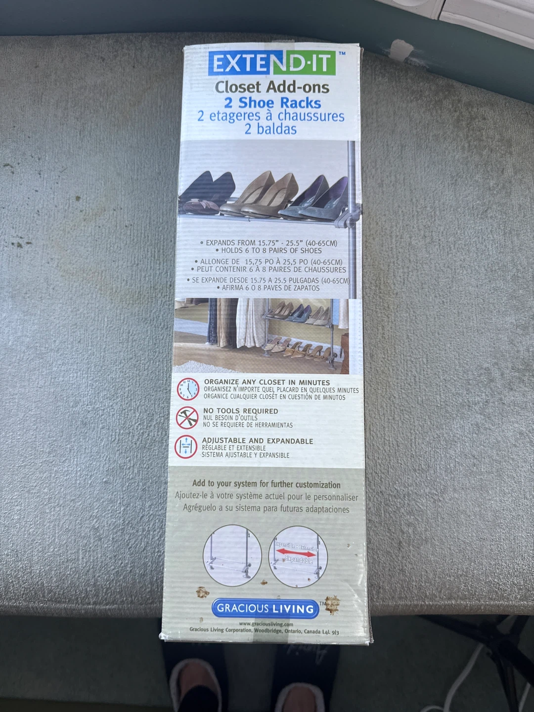 Extend-It Closet Add-ons 2 Shoe Racks