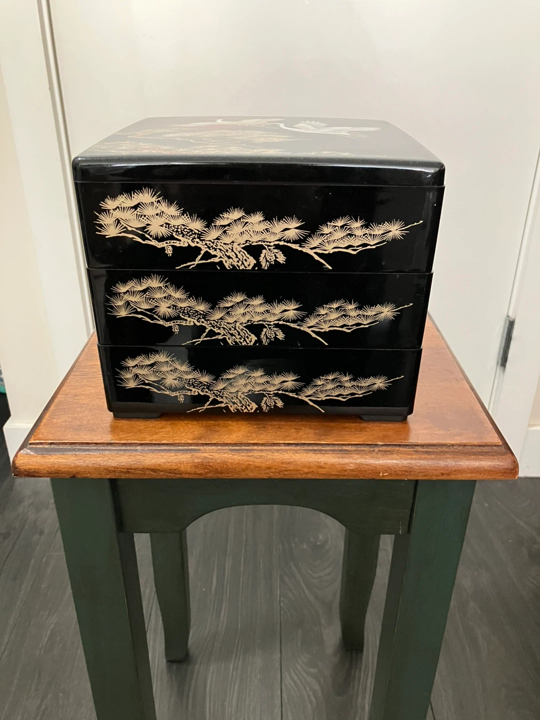 Decorative 3-Tier Black Bento or Jewelry Box - photo 2