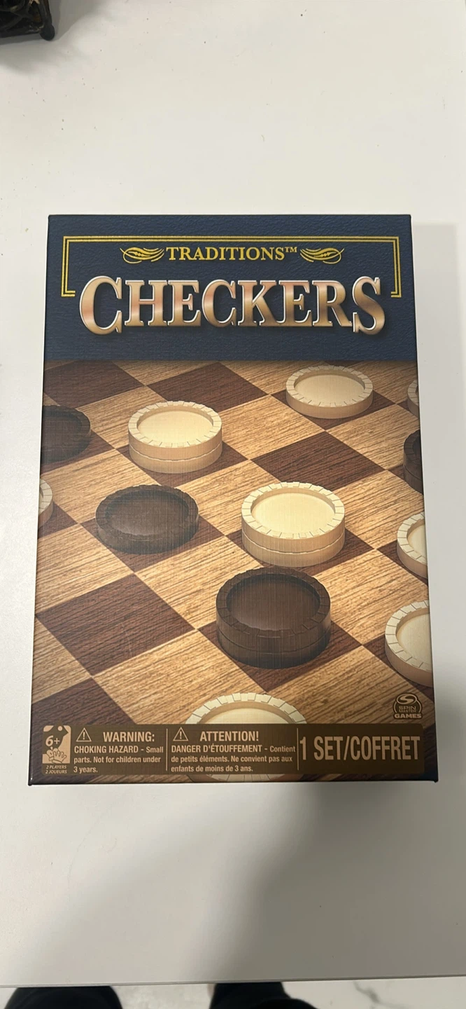 Traditions Checkers Board Game