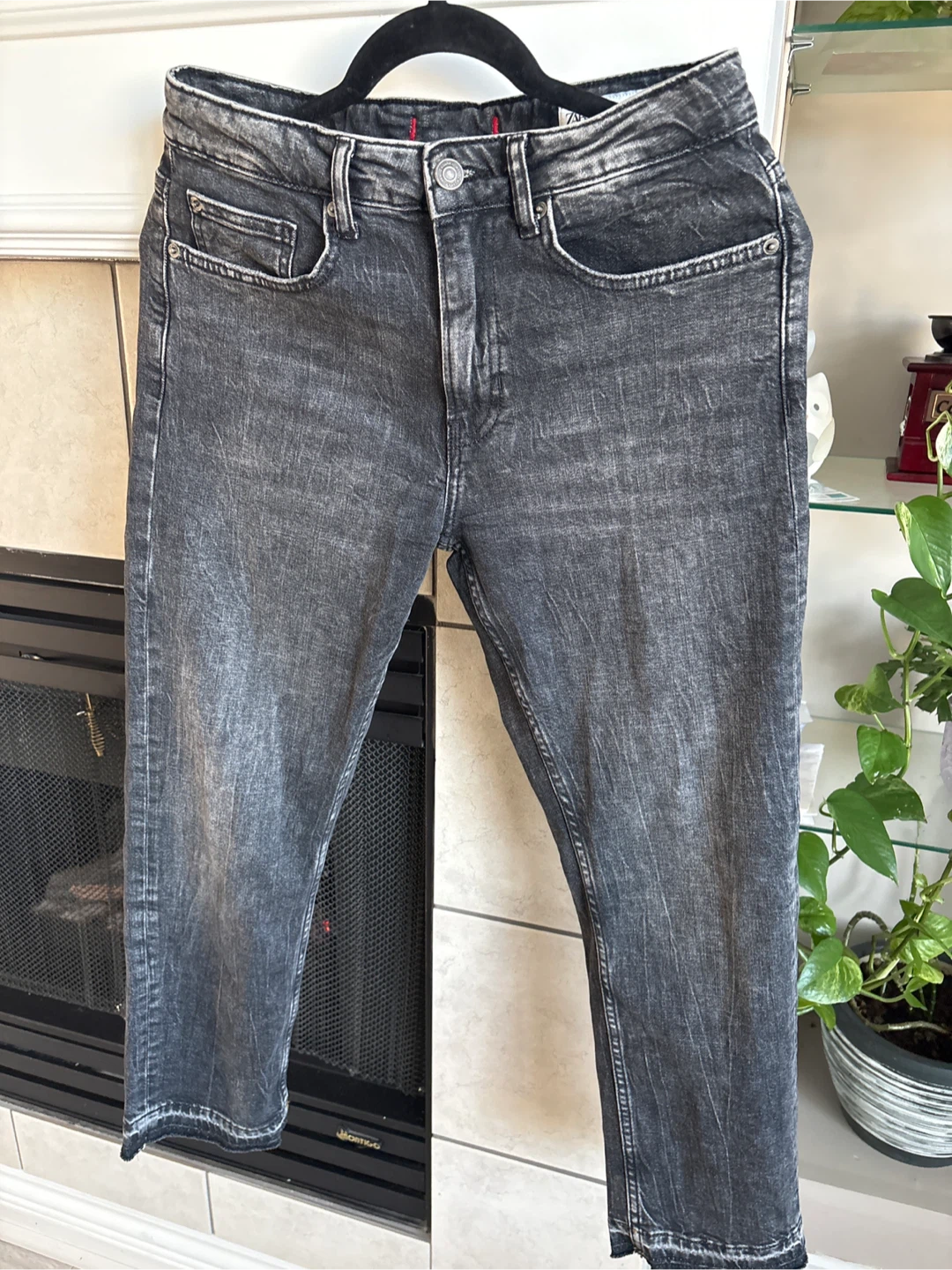 ZARA Women's Grey Denim Jeans Size 4