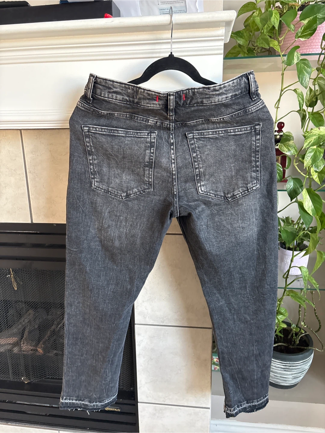 ZARA Women's Grey Denim Jeans Size 4 - photo 2