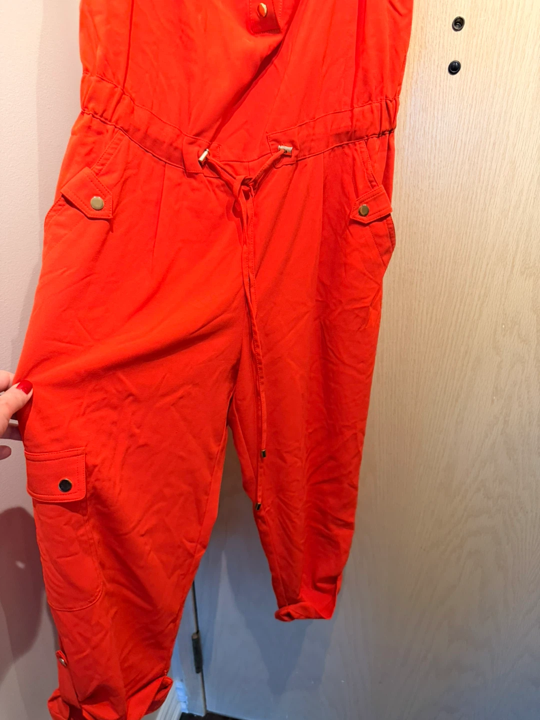 Cache Women's Red Jumpsuit Size M🏆 - photo 2