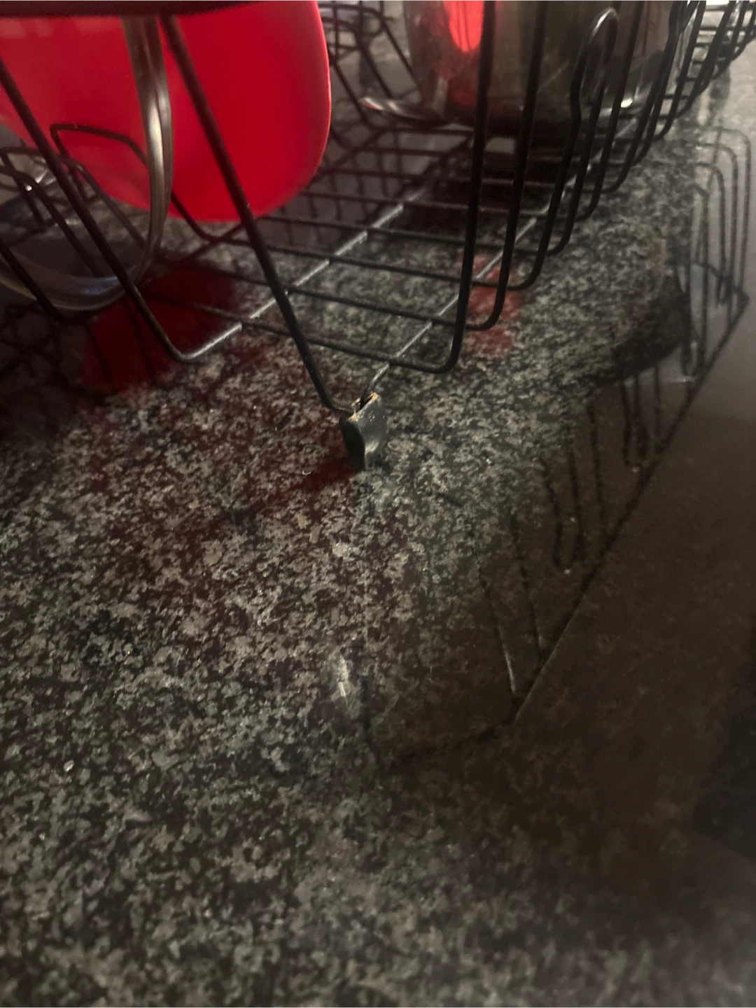 Black Metal Dish Rack
