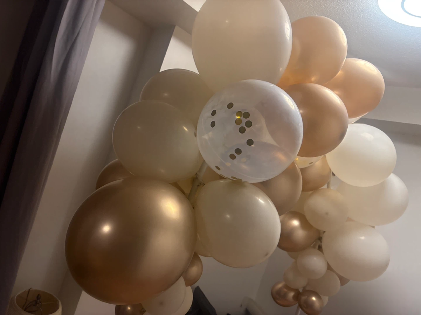 Gold, Cream, and White Balloon Arch Kit