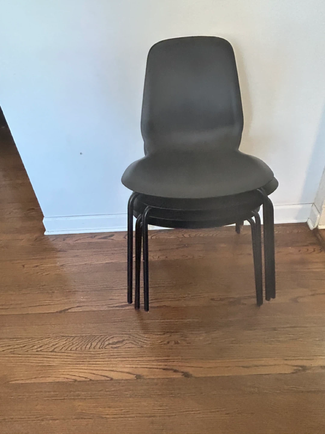 IKEA SEFAAST Black Dining Chairs (Set of 4)
