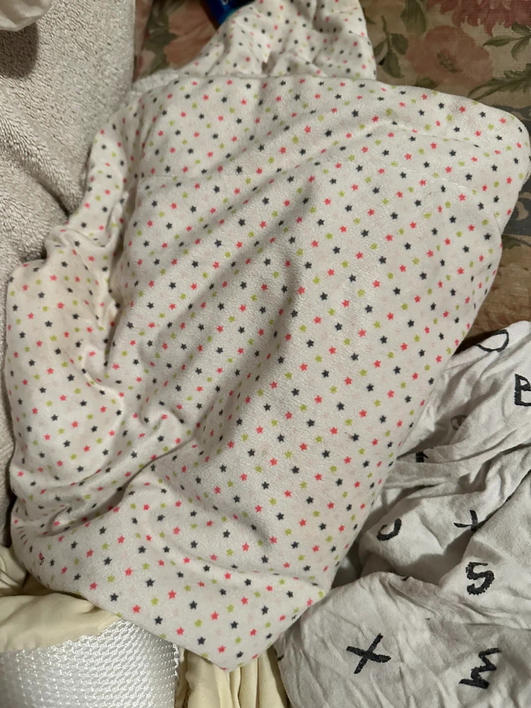 White Baby Blanket with Stars