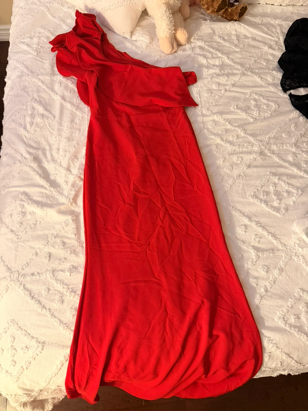 Milla by trendyol Red One-Shoulder Dress Size 40🏆