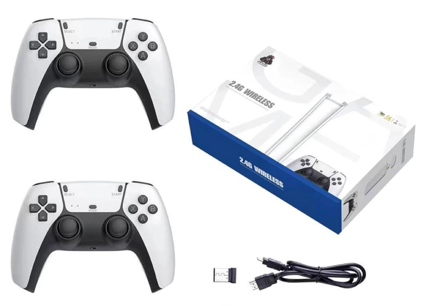 2.4G Wireless Game Controllers (2-Pack)