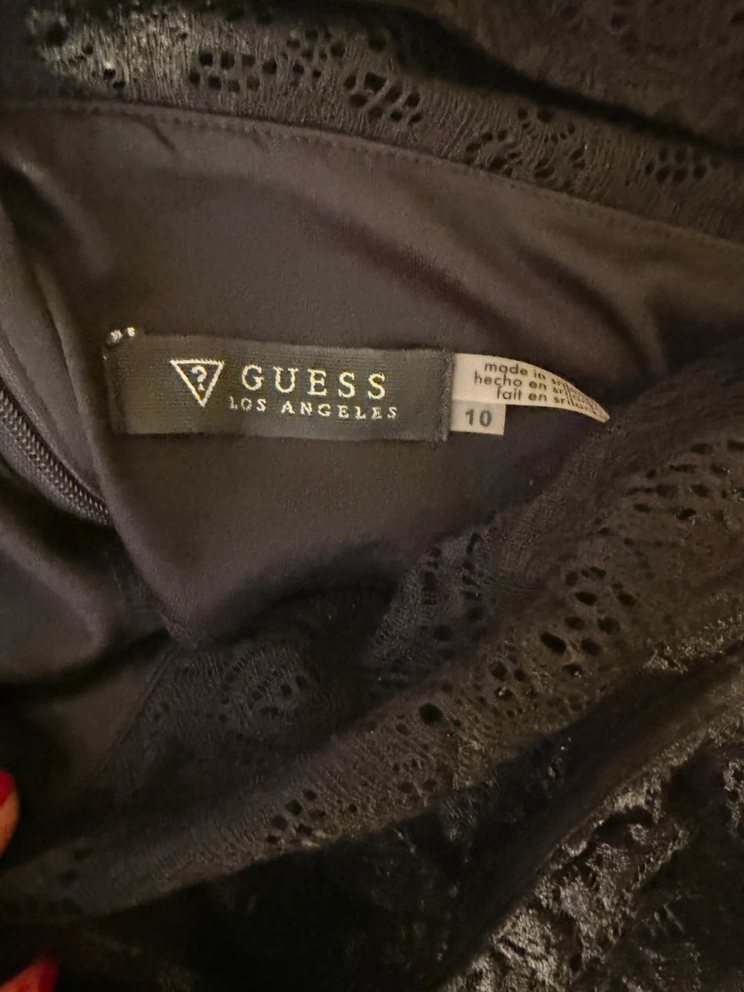 Guess Black Lace Dress Size 10🏆 - photo 3