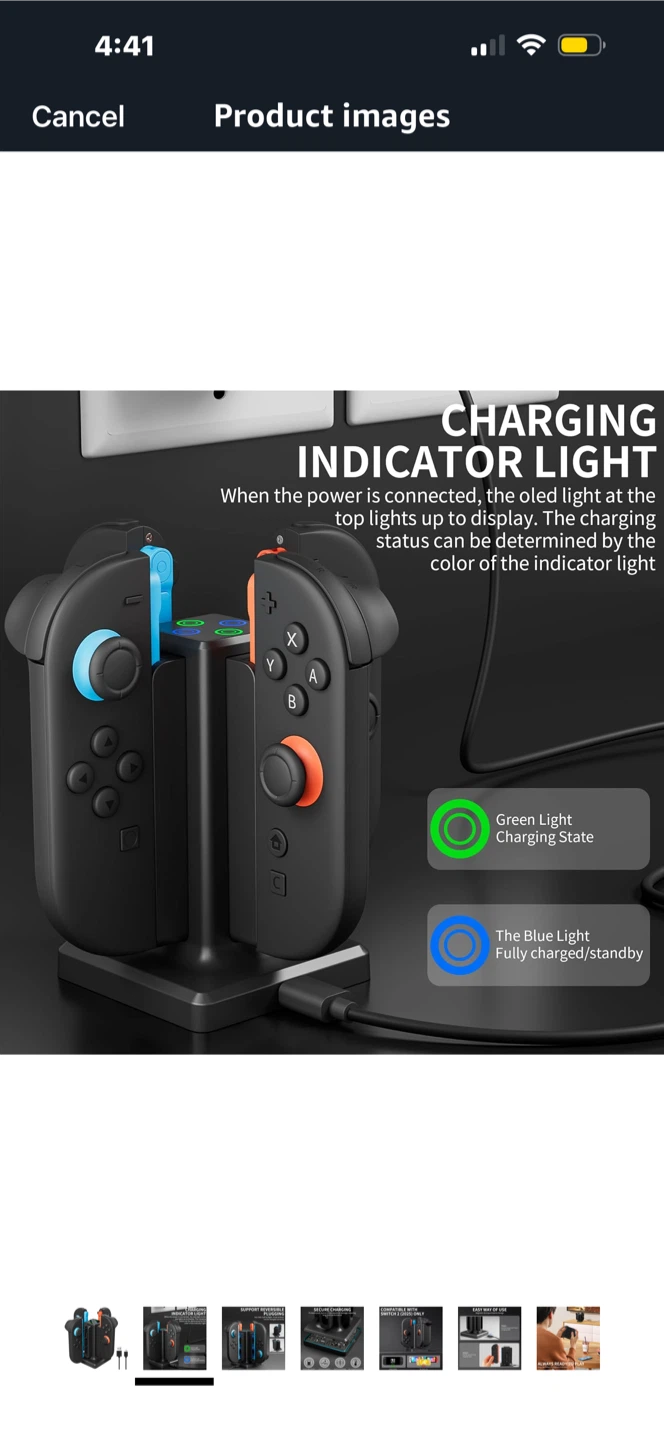 FANPL 4-in-1, only “Switch 2” Controller Charging Dock Station - photo 2