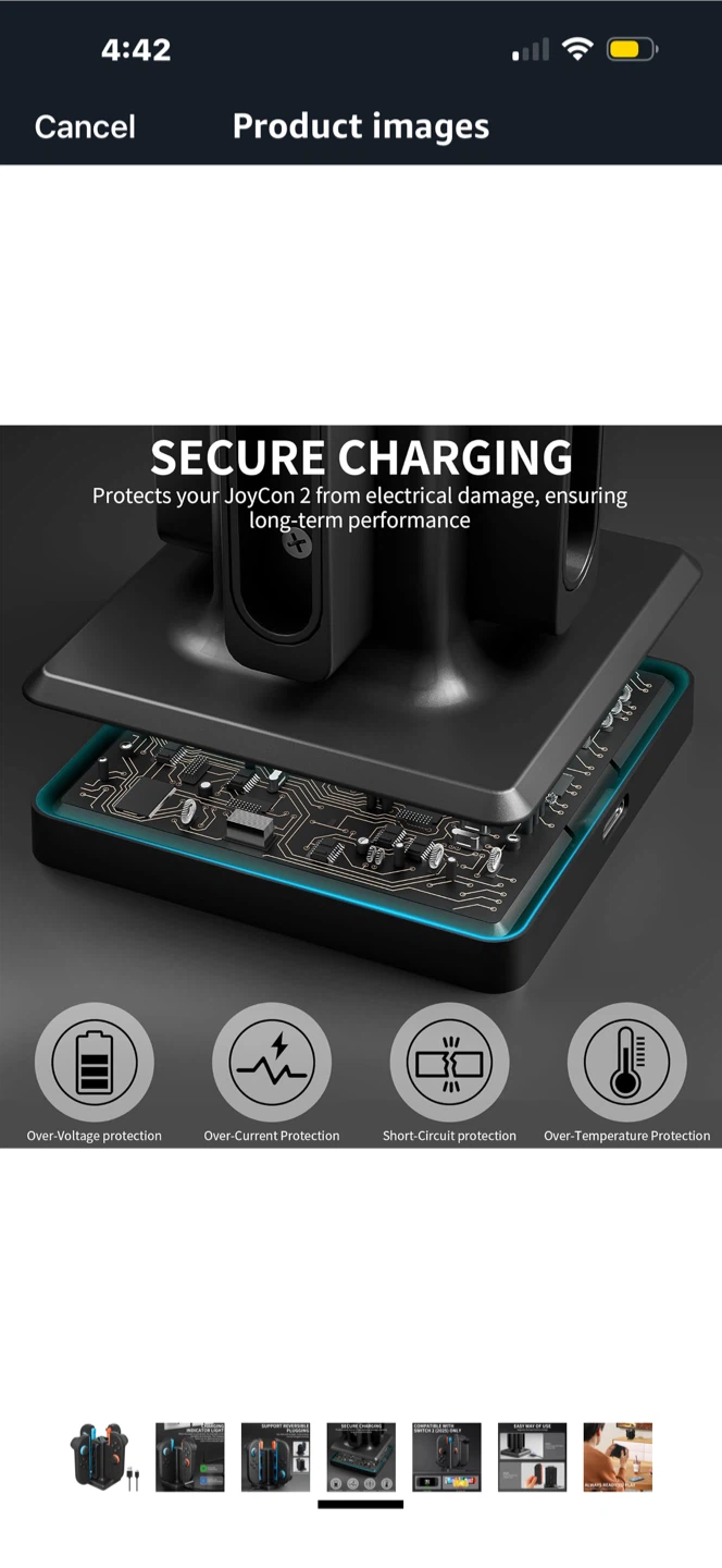 FANPL 4-in-1, only “Switch 2” Controller Charging Dock Station - photo 3
