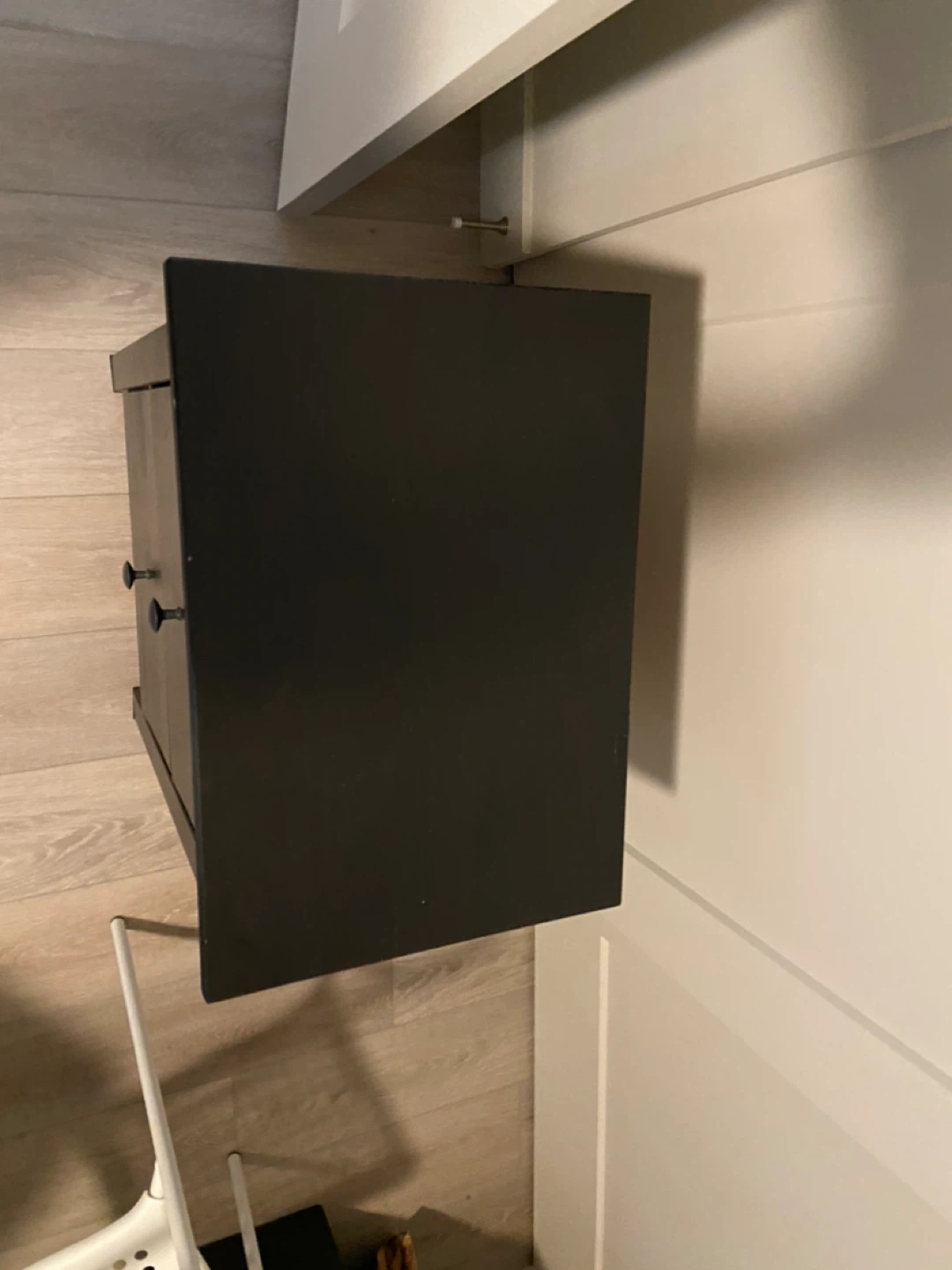 Black IKEA Hemnes Two-Drawer Nightstand (chest) - photo 3