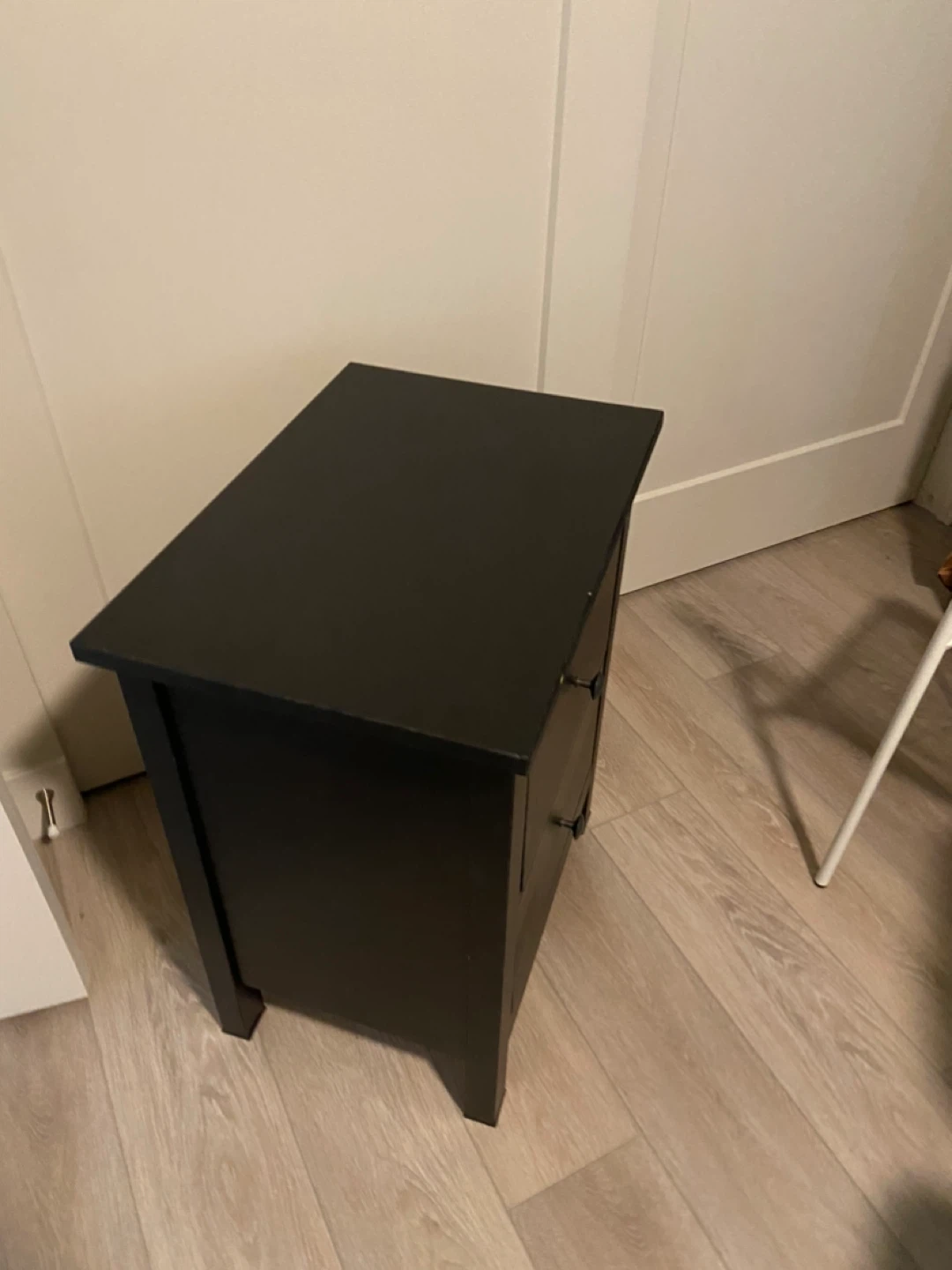 Black IKEA Hemnes Two-Drawer Nightstand (chest) - photo 2