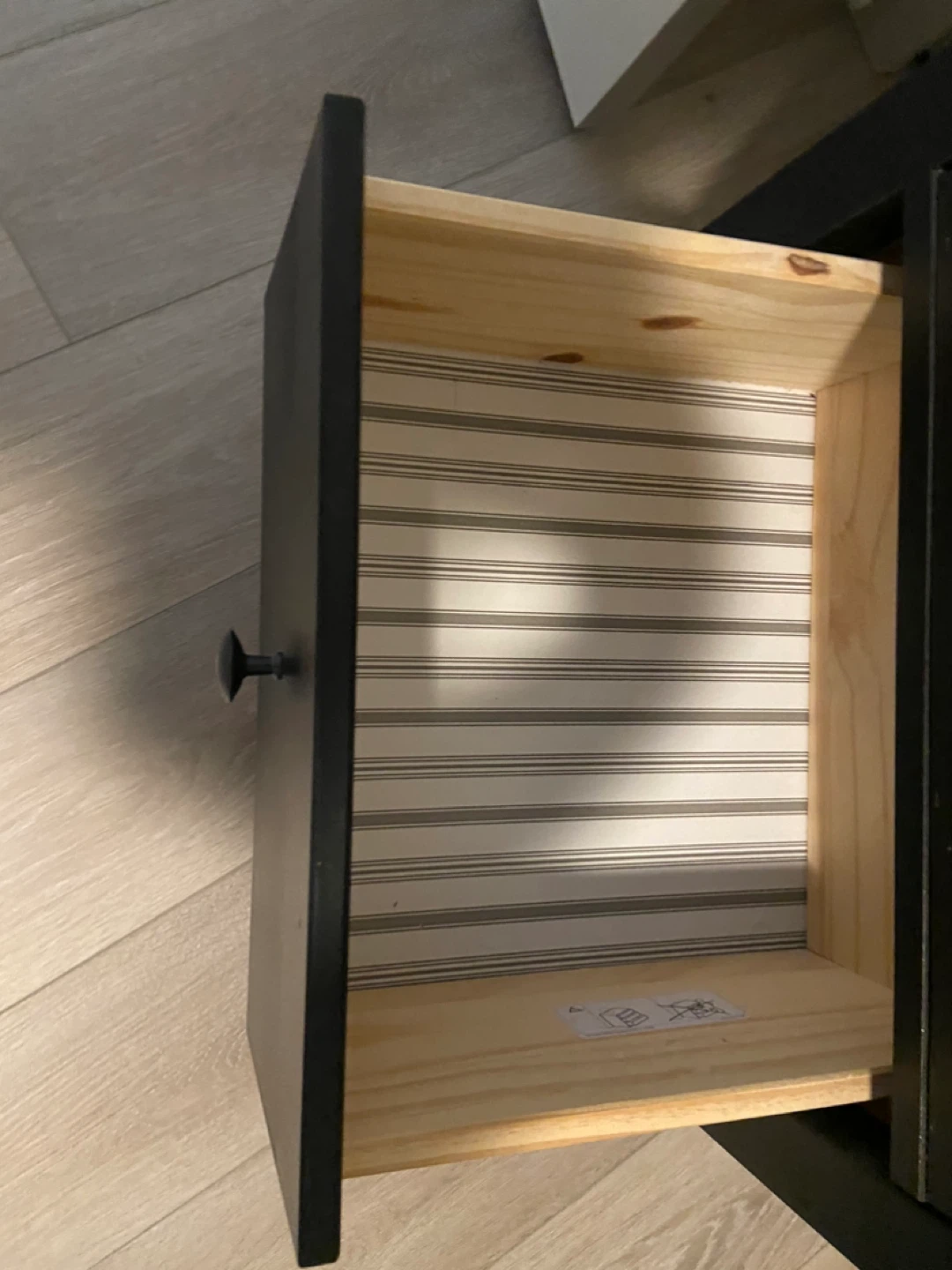 Black IKEA Hemnes Two-Drawer Nightstand (chest) - photo 5