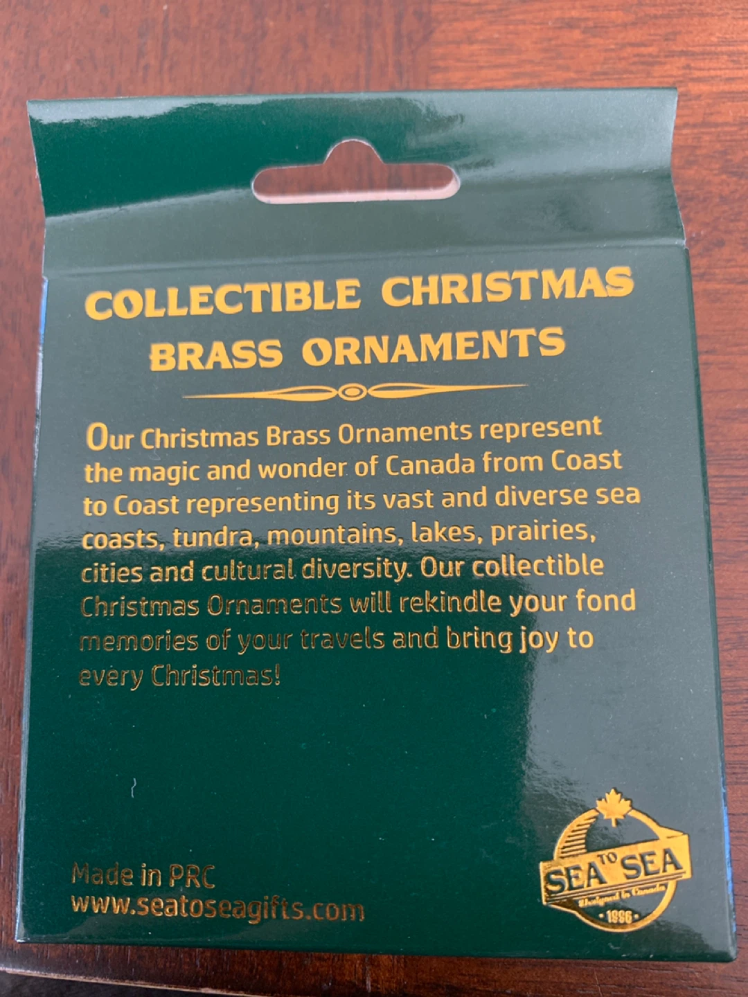 Canadian Rockies Jasper Brass Christmas Ornament - photo 2