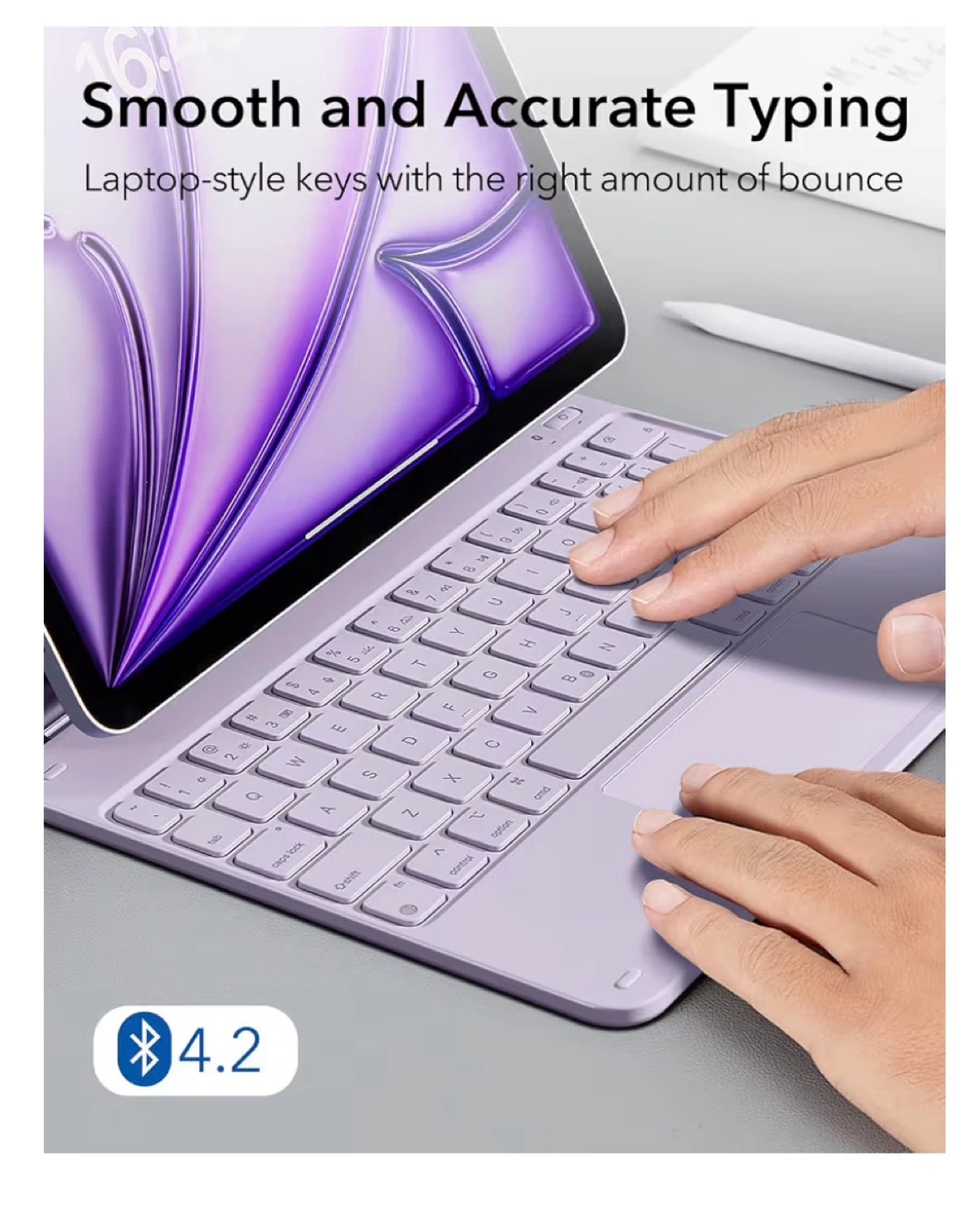 Keyboard Case ESR iPad Air 11" (M3/M2) / Pro 11" - Purple - photo 5