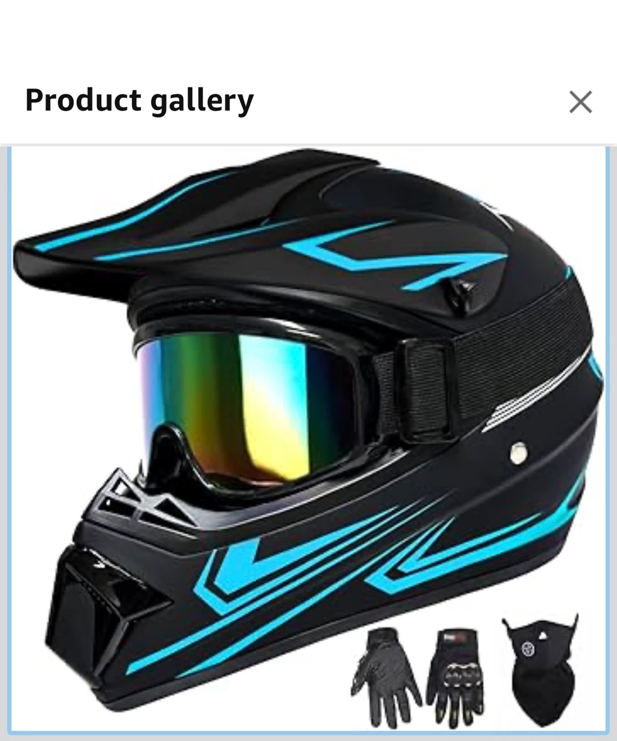 Certified Motocross Helmet with Goggles