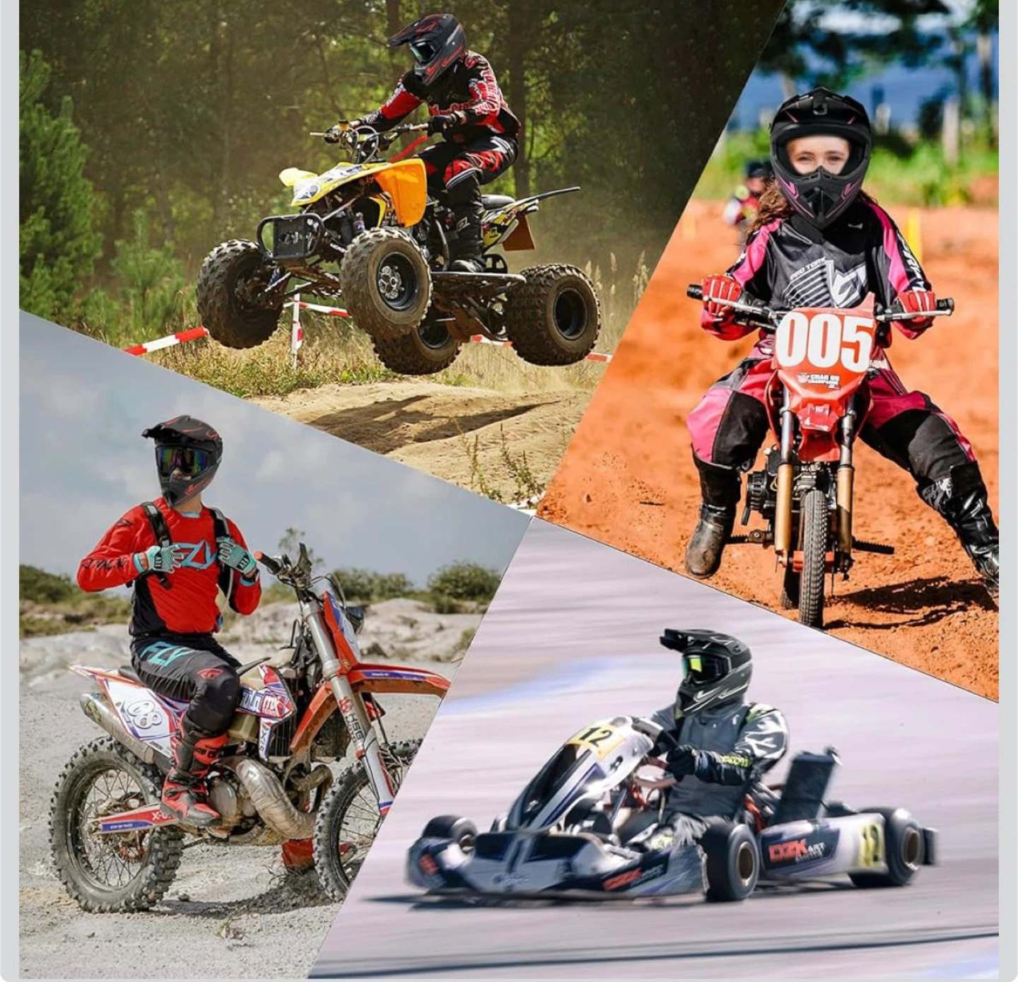 Certified Motocross Helmet with Goggles - photo 2