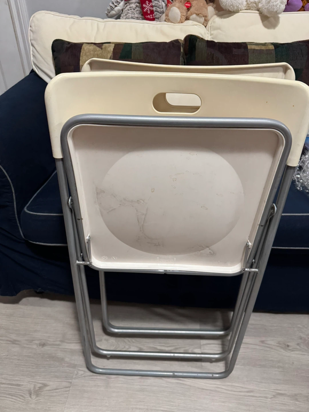 Cream Folding Chairs (Set of 2) - photo 4