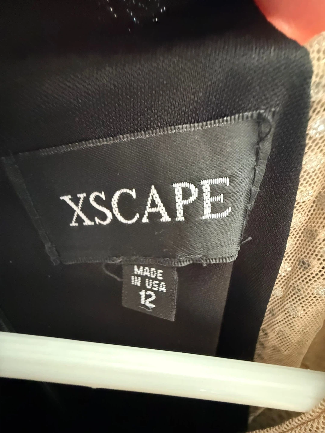 Xscape Women's Black Beaded IITY Dress Size 12 - photo 5