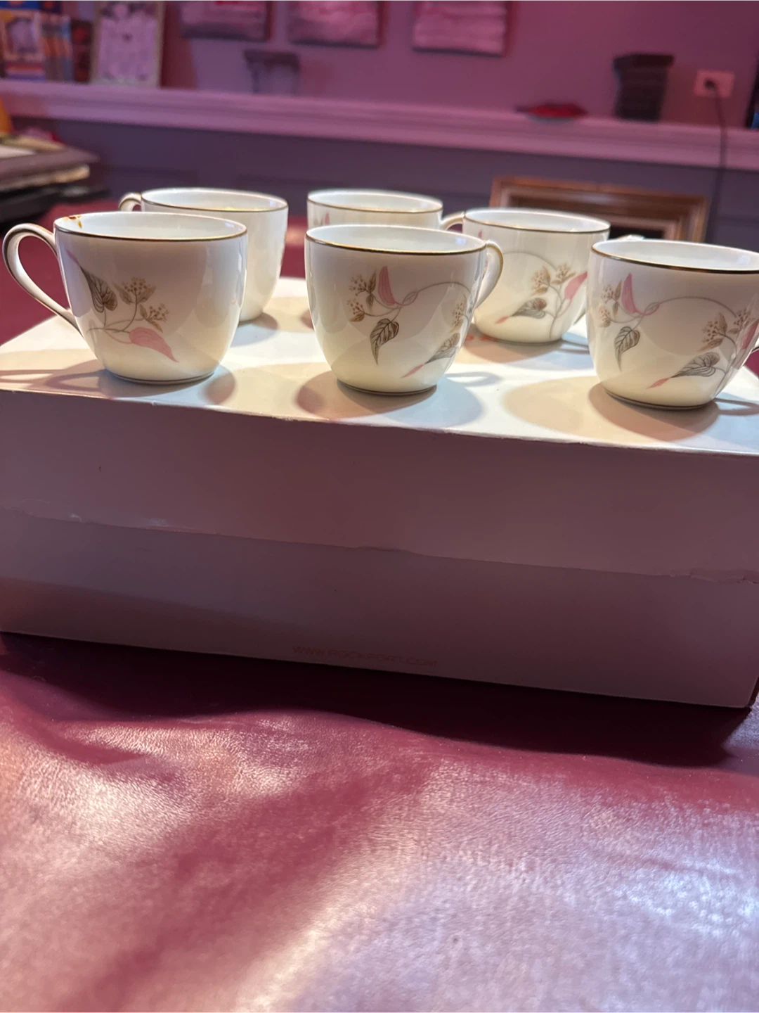 Set of 6 Noritake Arden Teacups