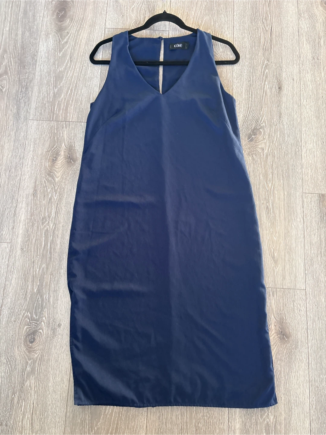 ICONE Navy V-Neck Sleeveless Dress - photo 5